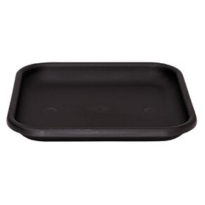 IP Plastics Resin Square Saucer Black 35cm