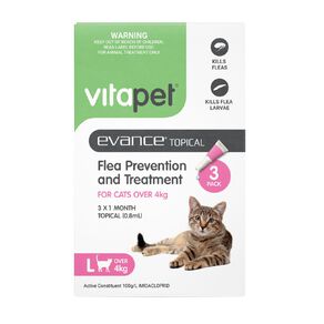 Vitapet Evance Cat Flea Treatment Over 4kg