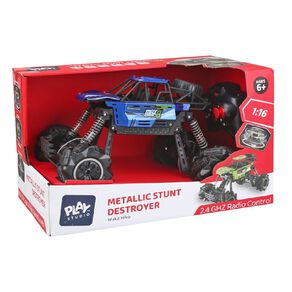 Play Studio Metallic Stunt Destroyer RC Car 1:18 Scale Assorted