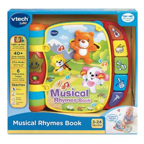 Vtech Musical Rhymes Book Exclusive Multi-Coloured