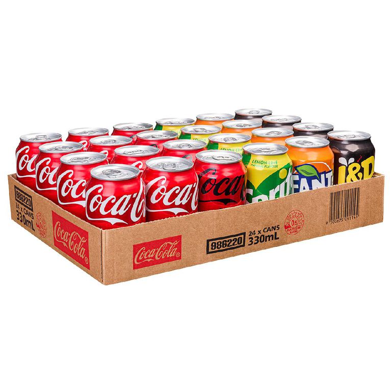 Coca Cola Can Mixed Tray 330ml 24 Pack, , hi-res