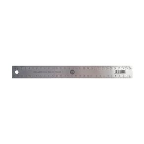 WS Metal Ruler 30cm Silver