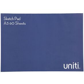 Uniti Sketch Pad 60 Sheets A3