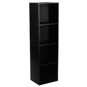 Living & Co Mia Bookcase 4 Tier Black