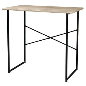 Living & Co Student Desk with Black Frame Oak Look