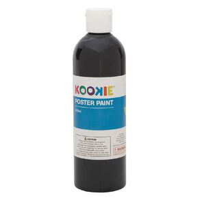 Kookie Poster Paint Black 500ml