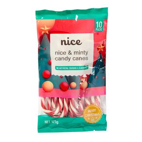 Nice Nafnac Minty Candy Canes 10 Pack 125g