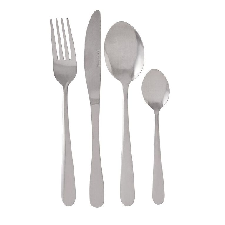 Living & Co Everyday Cutlery Set Stainless Steel 16 Piece, , hi-res