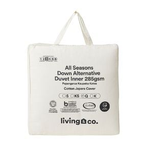 Living & Co Duvet Inner All Season Down Alternative White