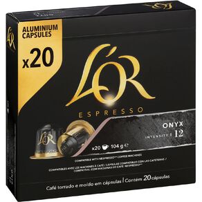 L'OR Onyx Intensity 12 Capsules 20 Pack