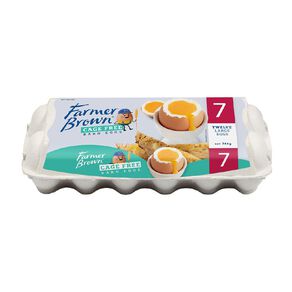 Farmer Brown Size 7 Cage-Free Barn Eggs 12 Pack