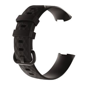 Swifty Black Replacement Strap For Fitbit Charge 3 & 4 Size Small