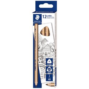 Staedtler Jumbo 119N Triangular Graphite HB Pencil 12 Pack