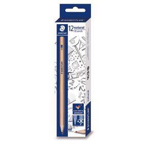 Staedtler Natural 130 60N Graphite Pencil HB Black 12 Pack