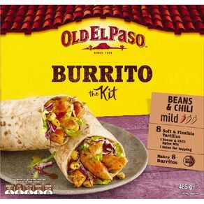 Old El Paso Burrito Tortilla Kit 485g