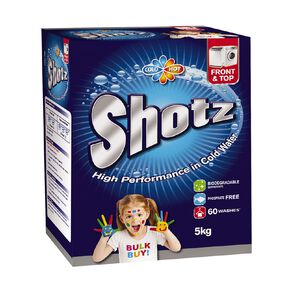 Shotz Front & Top Load Laundry Powder 5kg