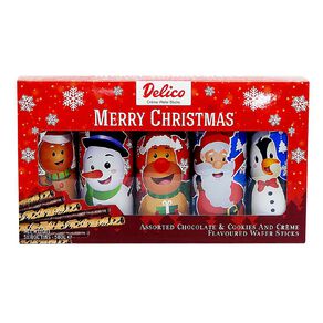 Delico Assorted Wafer Christmas Display Box 5x100g