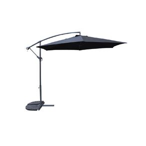 Living & Co Cantilever Umbrella Steel Black 3m