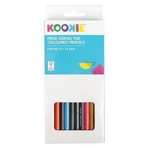 Kookie Te Reo Coloured Pencils Multi-Coloured 24 Pack