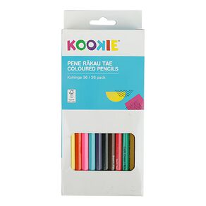 Kookie Te Reo Coloured Pencils Multi-Coloured 36 Pack