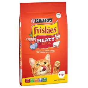 Purina Friskies Meaty Grills Dry Cat Food 10kg