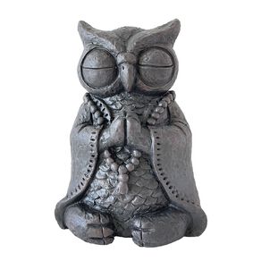 Kiwi Garden Cement Owl 11.5cm x 8cm x 16cm