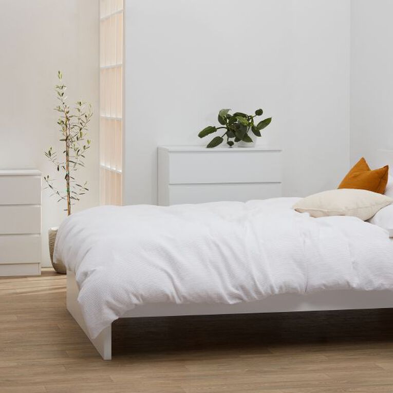 Living & Co Tahoe Bed Frame White Queen, , hi-res