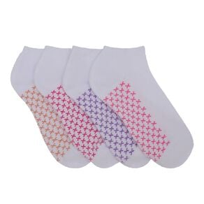 Active Intent Women's Low Cut Cushioned Socks 4 Pack