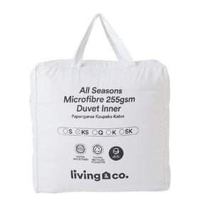 Living & Co All Seasons Microfibre Duvet Inner White