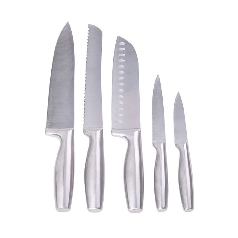 Living & Co Knife Set 5 Piece Assorted, , hi-res