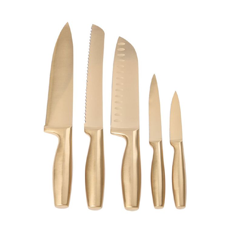 Living & Co Knife Set 5 Piece Assorted, , hi-res