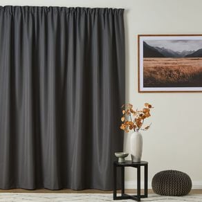 Living & Co Caspian Curtain Charcoal