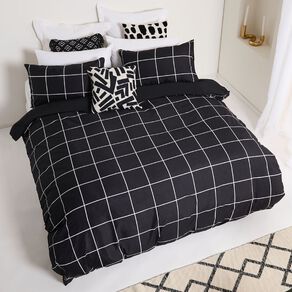 Living & Co Duvet Cover Set Check