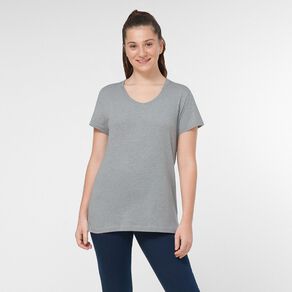 H&H Women's Short Sleeve V-Neck Cotton Tee