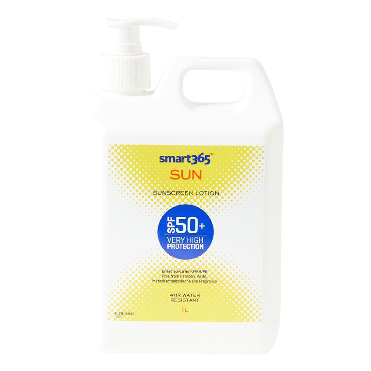 Smart365 Sunscreen Lotion SPF50+ 1L, , hi-res