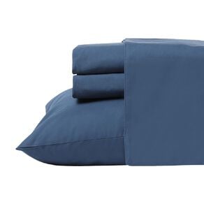 Living & Co Cotton 400 Thread Count Sheet Set Navy