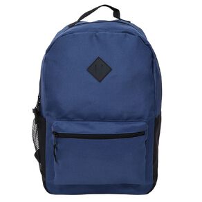 H&H Recycled Senior Backpack Plain Navy 14L