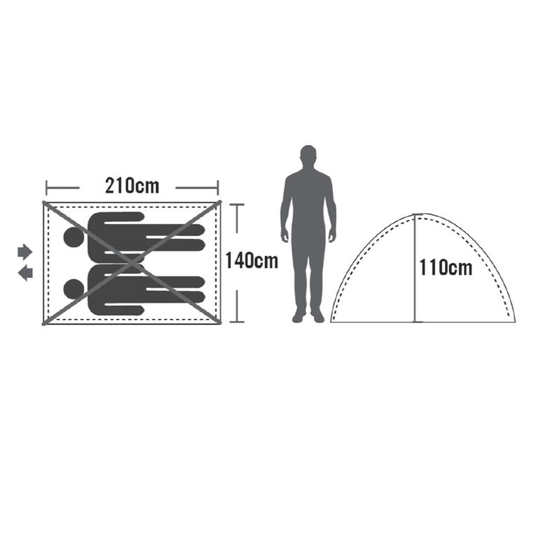 Navigator South Explorer Tent 2 Person Recycled, , hi-res