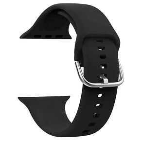 Swifty Silicone Replacement Strap for Apple Watch 42/44/45mm Black