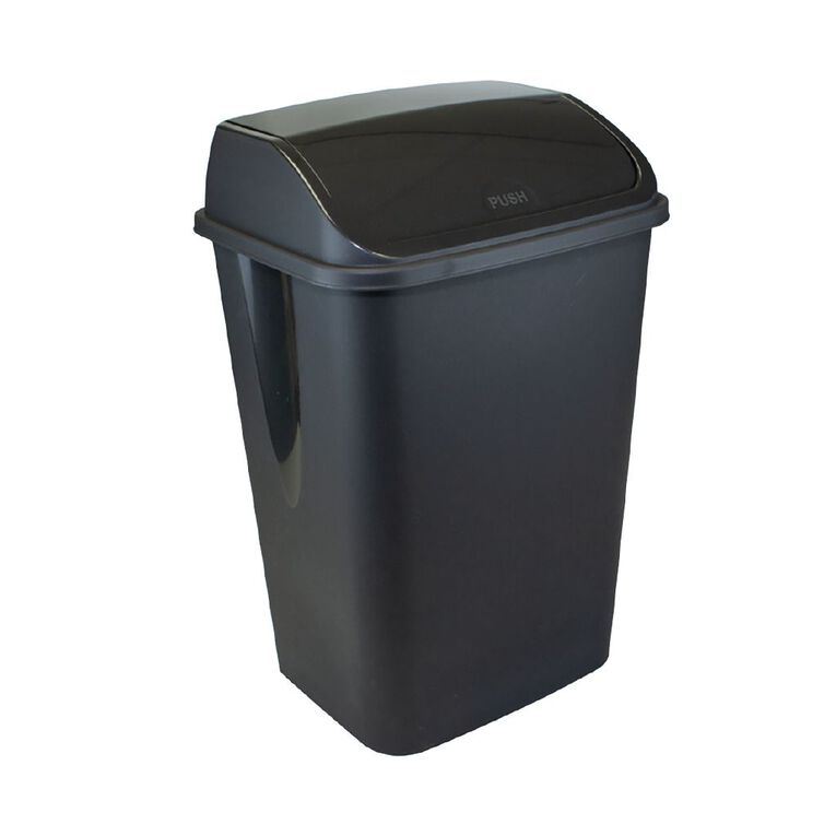 Taurus Flip Bin 48 Litre Charcoal, , hi-res