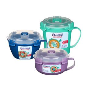 Sistema Microwave Soup Breakfast & Noodle Bowl 3 Pack