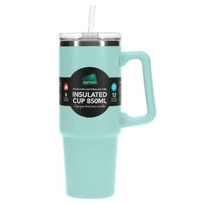 Seymours Stainless Steel Versa Cup with Straw 850ml Assorted