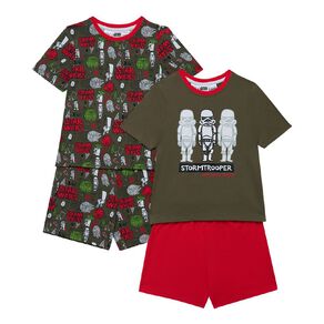 Star Wars Boys' Cotton Shorty Pyjama Set