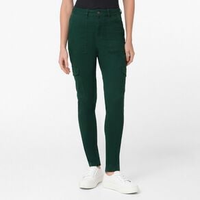 H&H Women's Skinny Zip Cargo Pants