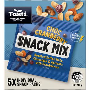 Tasti Snack Mix Choc Cranberry 5 Pack