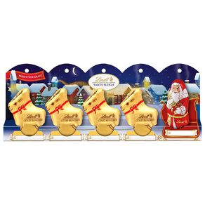 Lindt Mini Santa Sleigh 5pack 50g