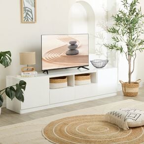 Living & Co Tahoe Entertainment Unit 180cm White