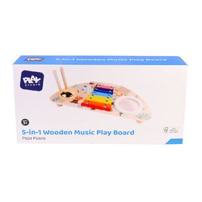 Play Studio 5-in-1 Wooden Music Play Board