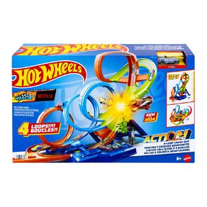 Hot Wheels Action 4 Loop Crashout Trackset