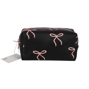 Uniti Bow Pencil Case Black/Pink